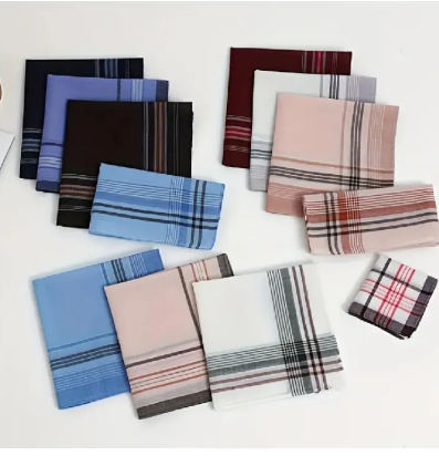 Pack of 6/12 Cotton Handkerchiefs romal