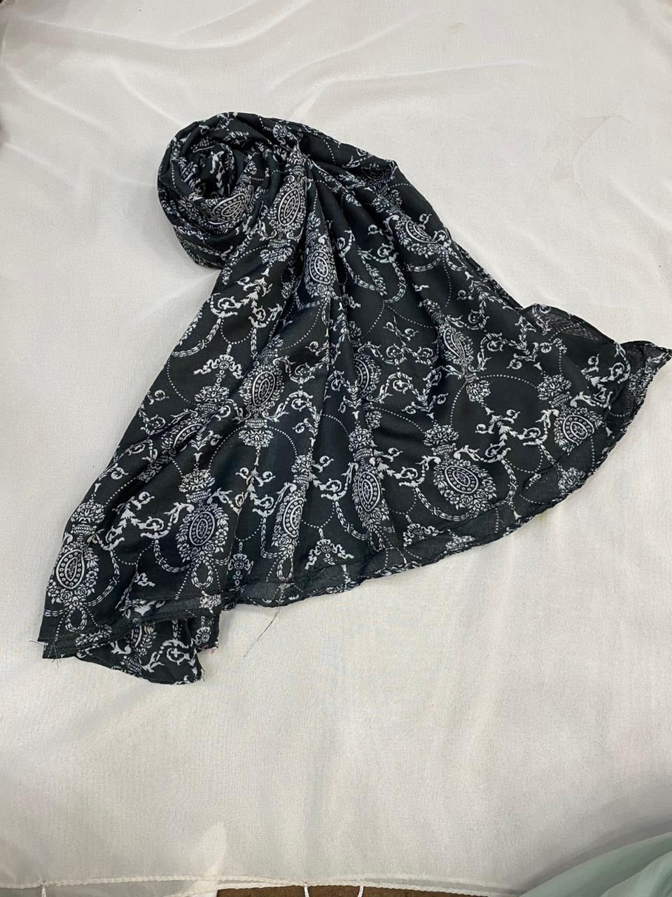 STOLE LAWN PRINT STYLE MIX PRINTED