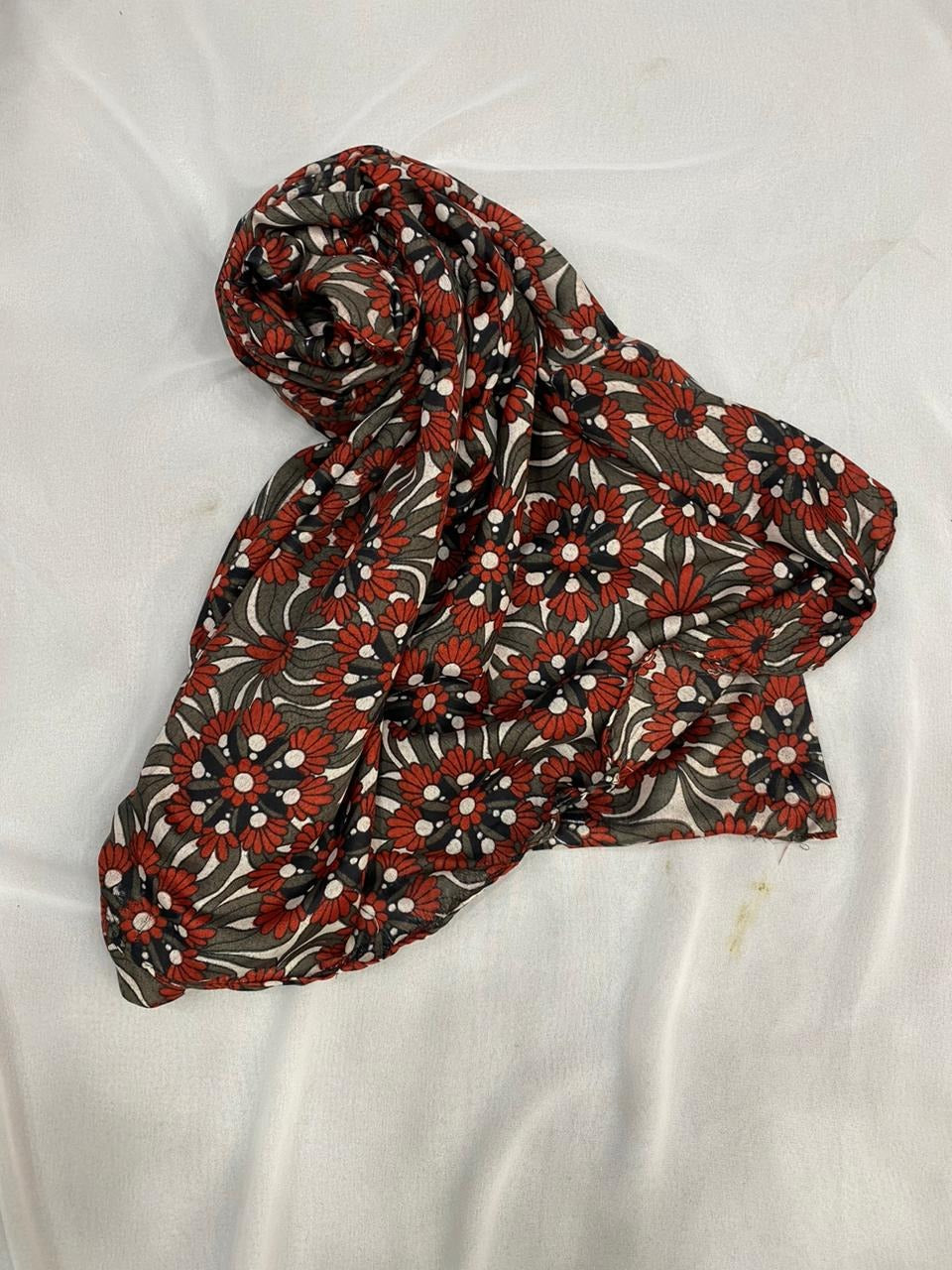 STOLE LAWN PRINT STYLE MIX PRINTED