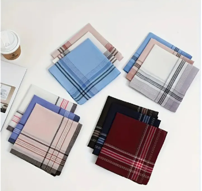 Pack of 6/12 Cotton Handkerchiefs romal